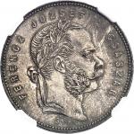 HONGRIE François-Joseph Ier (1848-1916). 1 forint 1869, GYF, Alba Iulia (Gyula Fehervar, Karlsbourg)