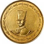 1883年伊朗25托曼金币。德黑兰造币厂。IRAN. 25 Toman, AH 1301-B (1883/4). Tehran Mint. Nasir al-Din Shah. NGC Unc Det