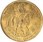 1799 (ca. 1859) Calendar Medal by Peter Jacobus. Musante GW-302, Baker-387. Brass. Reeded Edge. MS-6