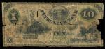 Pennsylvania. Titusville. Petroleum Bank. $10. 1863. (PA-645 G8a) Fully issued. No.2659. Green with 
