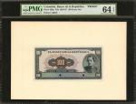 COLOMBIA. Banco de la Republica. 100 Pesos Oro, ND (1958-67). P-403p. Face & Back Proofs. Mixed PMG 