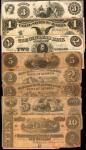 Lot of (8) Miscellaneous Currency Notes. Poor to Very Fine.