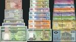 Republic of Sri Lanka, 1000 rupees (2), 1981, 1987, green, dam at right, also 2, 5, 10, 50 rupees, 1