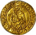 FRANCE. Aquitaine. 1/2 Hardi dOr, ND (1469-72). Bordeaux Mint. Charles de France (1468-74). PCGS AU-