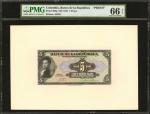 COLOMBIA. Banco de la República. 5 Pesos Plata, January 1, 1941. P-388p. Face and Back Proofs. Mixed