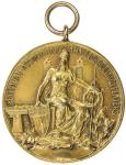 UNITED STATES: AV medal (21.79g), 1918, AU, 35mm, 14K gold medal, NATIONAL ASSOCIATION OF AMATEUR BI