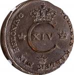 SWEDEN. Skilling, 1820. Avesta Mint. Carl XIV Johan. NGC MS-64 Brown.