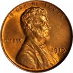 1919-D Lincoln Cent. MS-66 RD (PCGS).