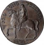 GREAT BRITAIN. Trade Tokens. Warwickshire. Coventry. Robert Reynoldss Copper 1/2 Penny Token, 1792. 