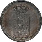 DANISH WEST INDIES. 20 Skilling, 1848. Copenhagen Mint. Frederick VII. PCGS MS-62.