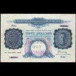 MALAYA. Board of Commissioners of Currency. $50, 1.1.1942. P-14s.