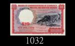 1961年英属马来亚及婆罗洲货币委员会10元，少见。九成新Malaya & British Borneo, Board of Commissioners of Currency, $10, 1961,