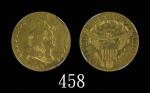 1800年美国金币5元，稀少U.S.A.: Gold Half Eagle, 1800, draped bust. Rare. NGC AU Details, obv repaired, improp