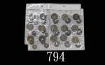 法属安南白铜币一套35枚。美 - 极美品French Vietnam, group of 35 pcs white copper coins. SOLD AS IS/NO RETURN. VF-XF 