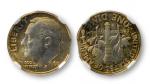 13475 1960年美国1分硬币有铸造“缺口”错币一枚，NGC MINTERROR MS65 FTRMB: 无底价