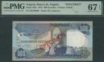 Banco de Angola, [Top Pop] specimen 500 Escudos, 24th November 1972, serial number BL 00000, (Pick 1