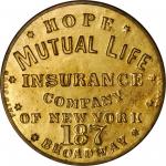 New York, New York. Hope Mutual Life Insurance Company of New York. Mirror. Bowers NY-6420. Gilt bra