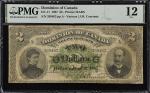 CANADA. Dominion Of Canada. 2 Dollars, 1887. DC-11. PMG Fine 12.