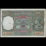 BURMA. Reserve Bank of India. 100 Rupees, ND (1947). P-33.