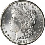 1882-CC Morgan Silver Dollar. MS-64+ (PCGS).