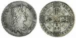 Charles II (1660-1685), Crown, 1672 VICESIMO QVARTO, third laureate and draped bust right, rev. crow