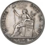 FRANCE / CAPÉTIENS - FRANCE / ROYALConstitution (1791-1792). Essai en argent de deux sols de Monnero
