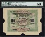 Rubber Controller of Ceylon, 100 pounds, 1941 first advance issue, serial number K/1 50907, (Pick un