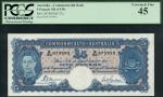 Commonwealth of Australia, £5 (2), ND (1939), consecutive serial numbers R30 875992/3, blue on light