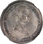 MEXICO. Empire of Iturbide. Oaxaca. Silver Proclamation Medal, 1822. NGC MS-62.