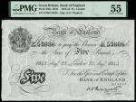 Bank of England, Kenneth Oswald Peppiatt (1934-1948), 5, London, 23 August 1943, serial number D/089