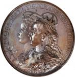 GREAT BRITAIN. Golden Jubilee of Queen Victoria Bronzed Copper Medal, 1887. NGC MS-66 BN.