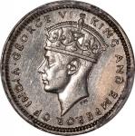 1941-KN香港乔治六世五仙，PCGS AU58，诺顿造币厂铸，明光锃亮， 重要年份