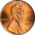 1995 Lincoln Cent. Doubled Die Obverse. MS-68 RD (PCGS).