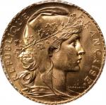 FRANCE. 20 Francs, 1912. Paris Mint. PCGS MS-66.
