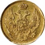 POLAND. 20 Zlotych, 1836/4-CNB NA. St. Petersburg Mint. Nicholas I. NGC AU-58.