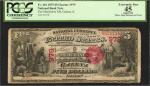 Galena, Illinois. $5  1875. Fr. 401. The Merchants NB. Charter #979. PCGS Currency Extremely Fine 45