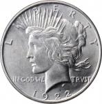 1922-D Peace Silver Dollar. MS-67 (NGC).