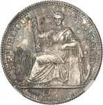 INDOCHINE - INDOCHINAIIIe République (1870-1940). Essai de 10 centimes, date incomplète, poids lourd