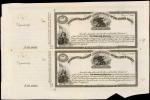 Uncut Pair of (2) Friedberg Unlisted (W-Unlisted). Act of February 25, 1862 $10,000 Treasury Certifi