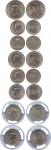 COINS . CHINA - REPUBLIC, GENERAL ISSUES. Sun Yat-Sen: Nickel 5-Cents (3), Year 25 (1936) (2), Year 