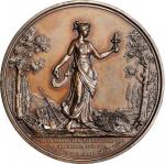 1867 Pennsylvania Inter-State Fair Award Medal. By William Barber. Julian AM-69. Bronze. Mint State.