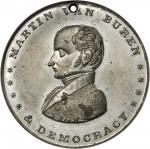 1840 Martin Van Buren. DeWitt-MVB 1840-2. White metal. 37.0 mm. MS-62 (NGC).