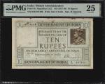 1917-30年印度政府银行10卢比。INDIA. Government of India. 10 Rupees, ND (1917-30). P-5b. PMG Very Fine 25.
