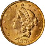 1873 Liberty Head Double Eagle. Open 3. AU-58 (PCGS). CAC--Gold Label. OGH.
