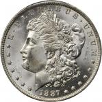 1887-O Morgan Silver Dollar. MS-65+ (PCGS).