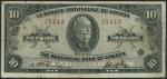 La Banque Provinciale du Canada, $5, 1935, serial number 25443, $10, 1935, serial number 079820, bot
