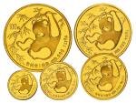 1985年熊猫纪念金币全套5枚 完未流通