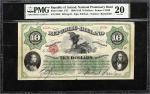 IRELAND, REPUBLIC. Republic of Ireland. 10 Dollars, 1866-1919. P-S102r. Remainder. PMG Very Fine 20.