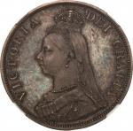 英国(GB), 1887, 銀(Ag), Doubleﾌﾛｰﾘﾝ Florin, NGC PF64, 未使用, UNC, ヴィクトリア女王像 ジュビリーヘッド ダブルフローリン銀貨 1887年 KM7