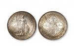 1901年香港贸易银元“站洋”壹圆银币一枚，细节完好，光度佳。